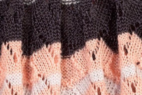 Missoni knitting pattern with diagram: master class with description and video