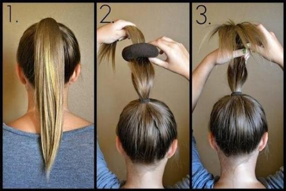 Kaip padaryti didelės apimties kuokštą ant skirtingo ilgio ir struktūros plaukų?